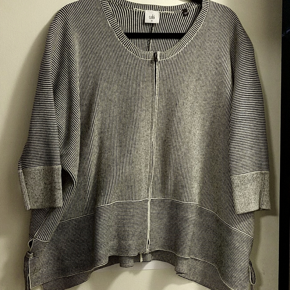 Black and white striped sweater